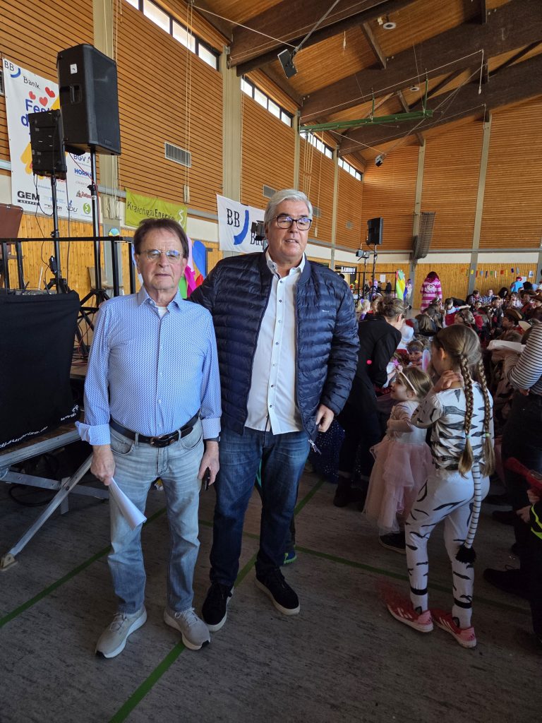 Organisator Uli Lange und Bürgermeister Rupp