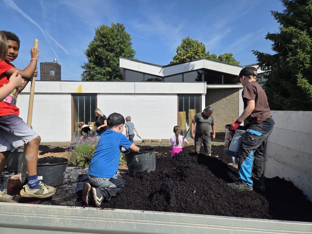 Pflanzaktion Ferienkinder Kernzeit