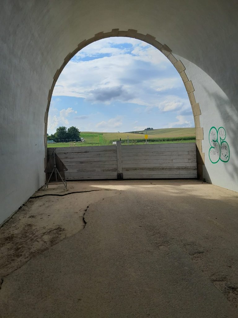 Dammbalken im Bereich des Bruchwegs/Saalbach