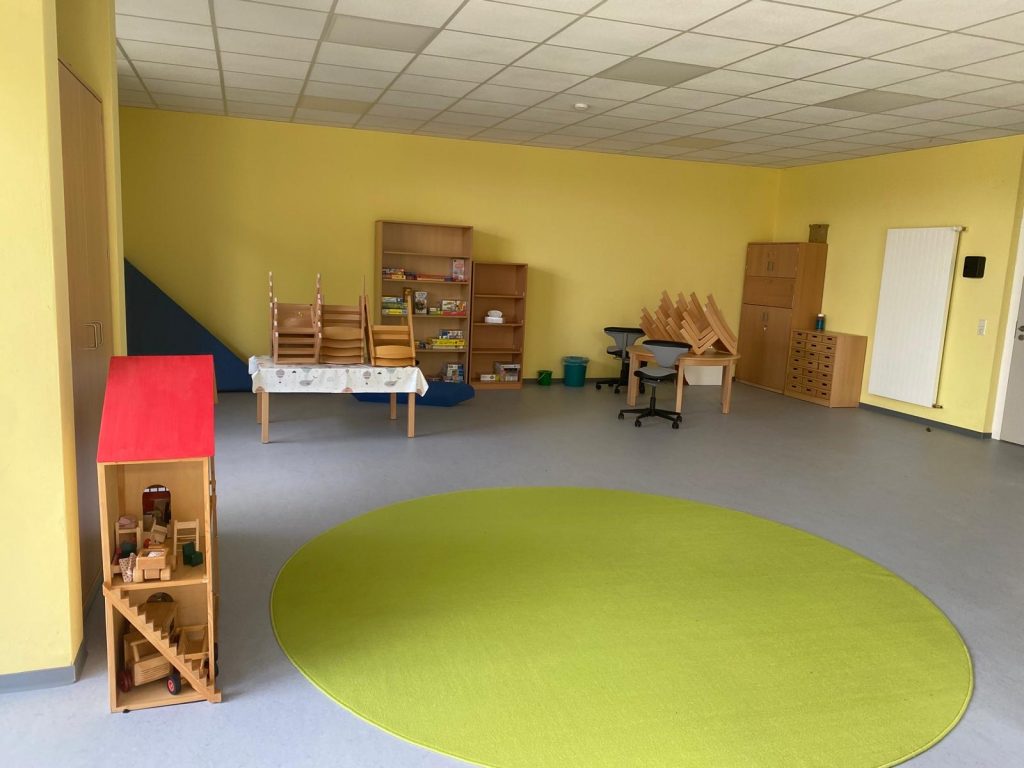 Raum in der Kita-Außengruppe im katholischen Gemeindezentrum