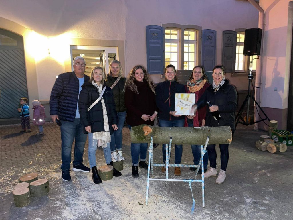 Wettsägen Gruppenbild der Sieger