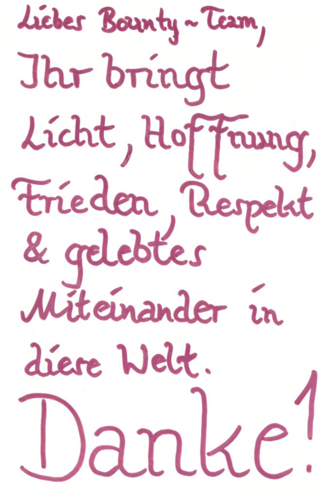 Weihnachtskarte Bounty