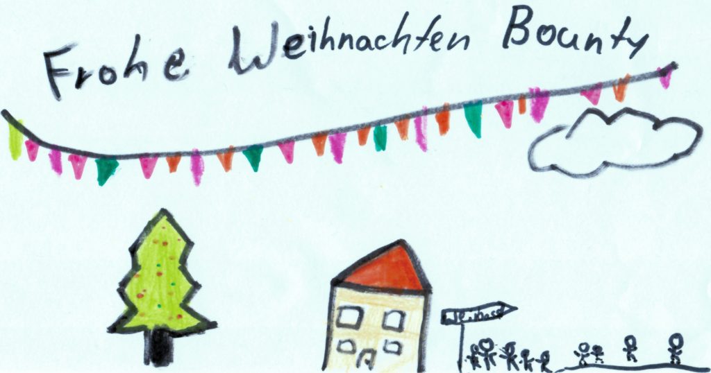 Weihnachtskarte Bounty