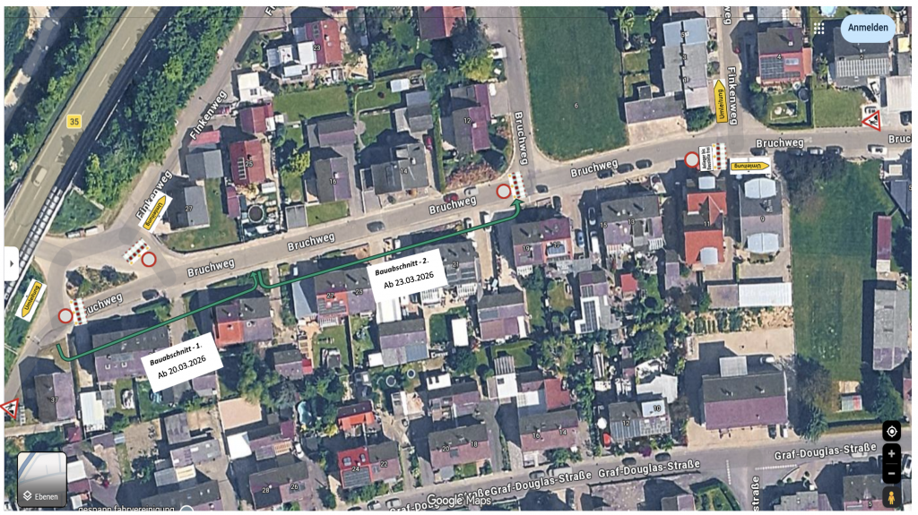 Arbeiten im Bruchweg