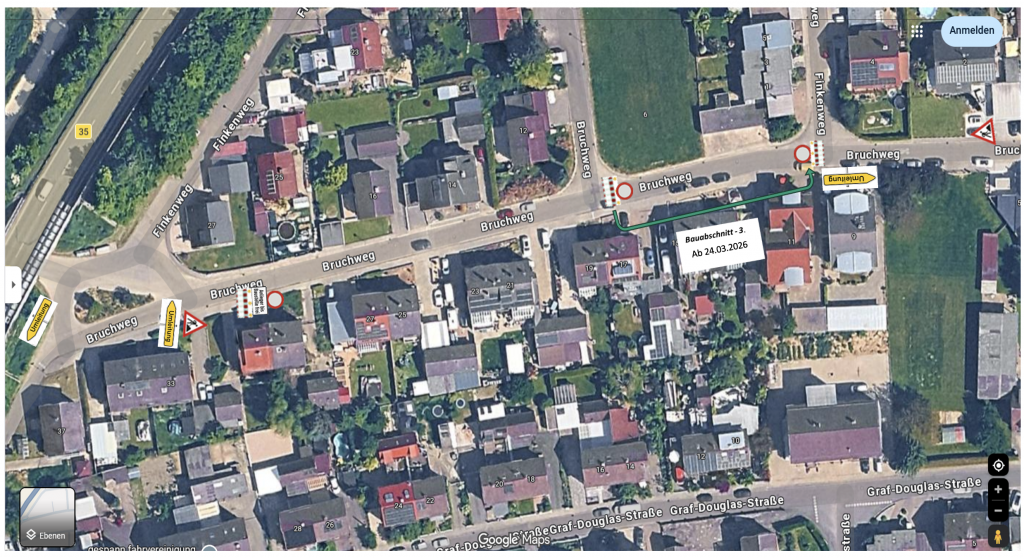 Arbeiten im Bruchweg