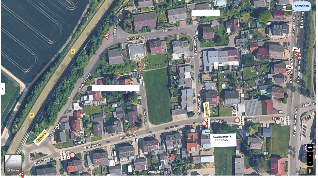 Arbeiten im Bruchweg