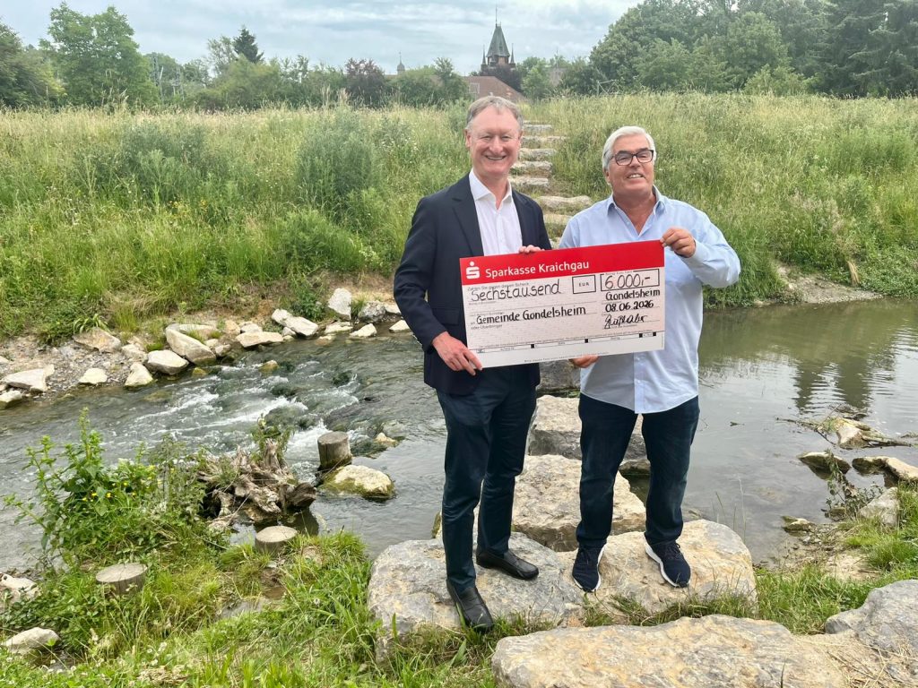 Sparkasse Spende ermöglichen Skulpturenweg an der Saalbach-Promenade