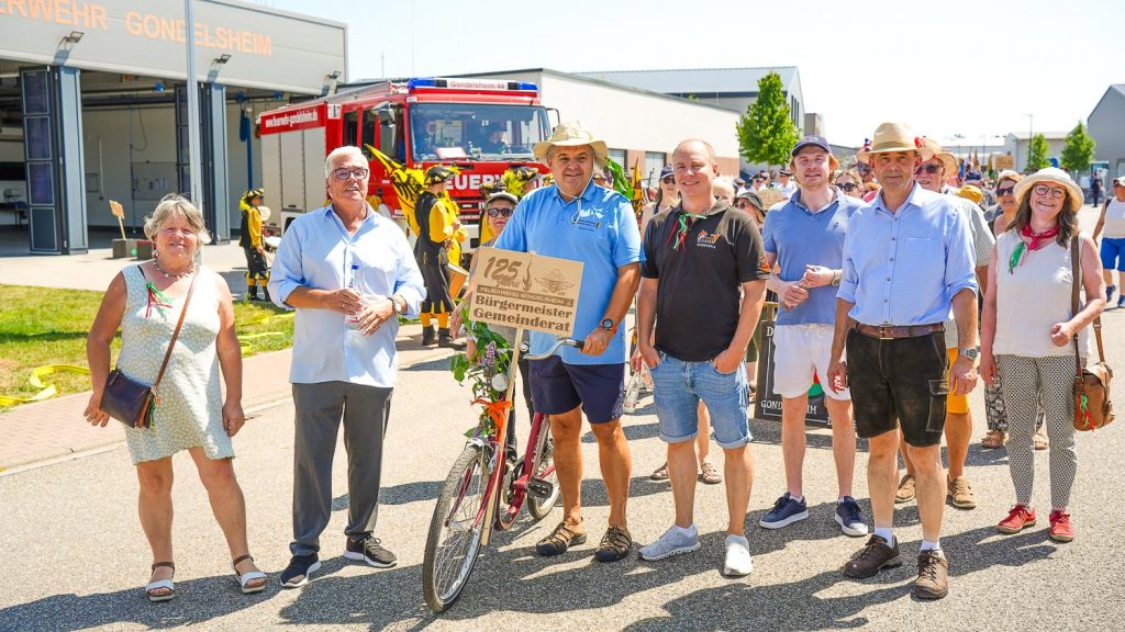 Festumzug 125 Jahre Feuerwehr und Turnverein Gondelsheim